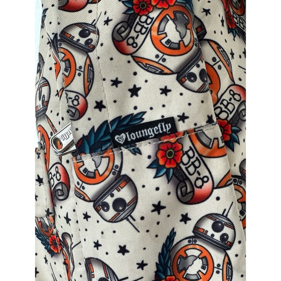 Loungefly // Star Wars The Force Awakens BB-8 Tattoo Backpack - Picture 8 of 11